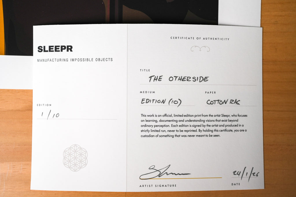 The Otherside: Limited Edition (1/10) Signed Archival Print